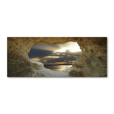 Cuadro metacrilato horizontal Cueva junto al mar
