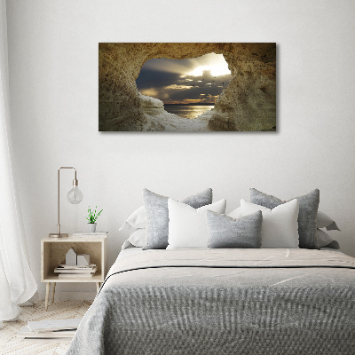 Cuadro metacrilato horizontal Cueva junto al mar