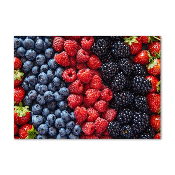 Cuadro metacrilato horizontal Frutos del bosque