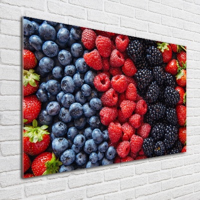 Cuadro metacrilato horizontal Frutos del bosque