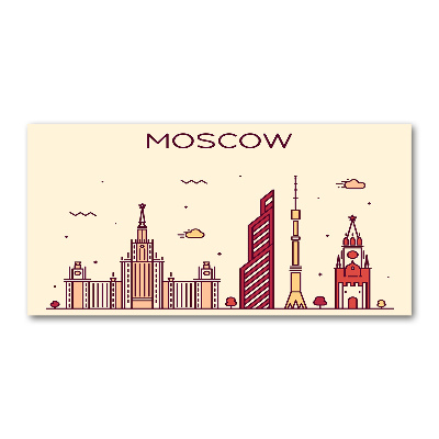 Foto en metacrilato horizontal Edificios de Moscú