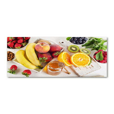 Pintura en acrílico horizontal Fruta y miel