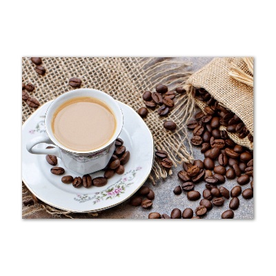 Cuadro metacrilato horizontal Café con leche