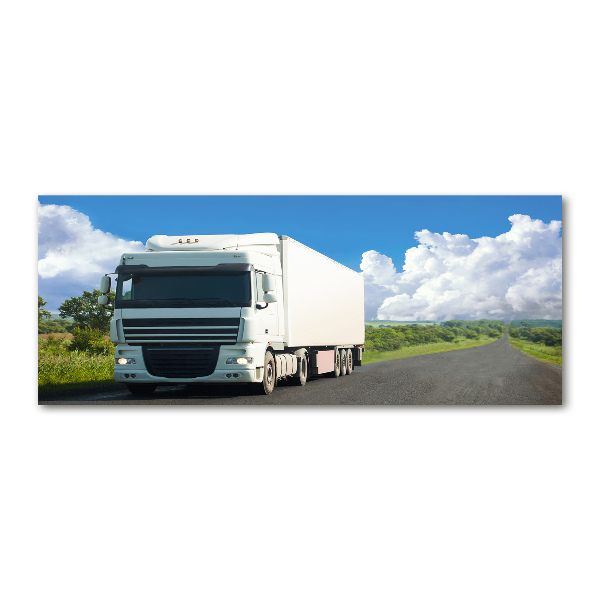 Foto en metacrilato horizontal camión blanco