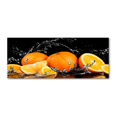 Cuadro metacrilato horizontal Naranjas y agua