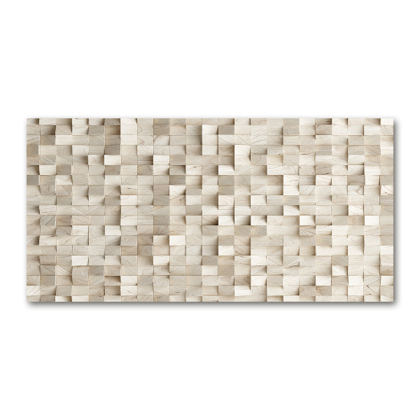 Cuadro metacrilato horizontal Cubos de madera