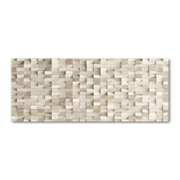 Cuadro metacrilato horizontal Cubos de madera