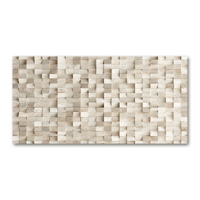 Cuadro metacrilato horizontal Cubos de madera