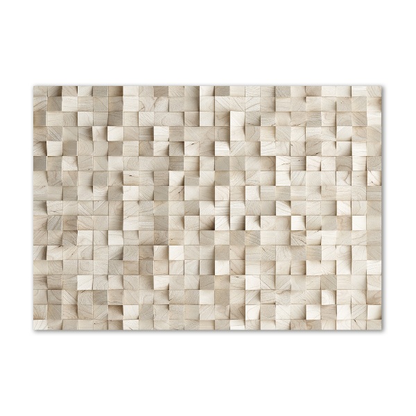 Cuadro metacrilato horizontal Cubos de madera