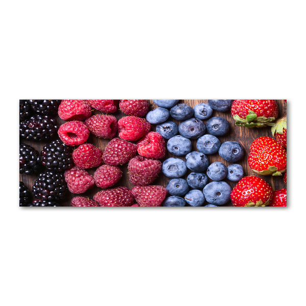 Pintura en acrílico horizontal Frutos del bosque