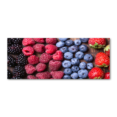 Pintura en acrílico horizontal Frutos del bosque