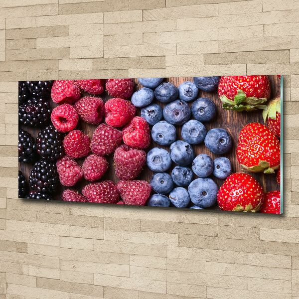 Pintura en acrílico horizontal Frutos del bosque