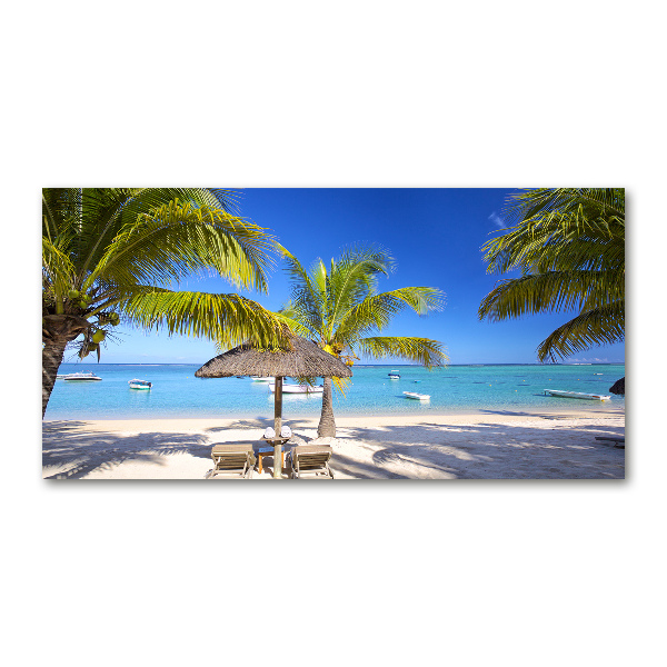 Cuadro metacrilato horizontal Playa Mauricio