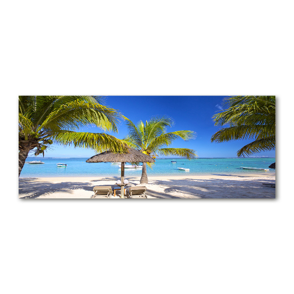Cuadro metacrilato horizontal Playa Mauricio