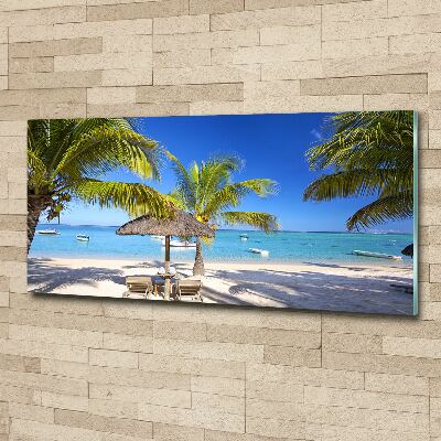 Cuadro metacrilato horizontal Playa Mauricio