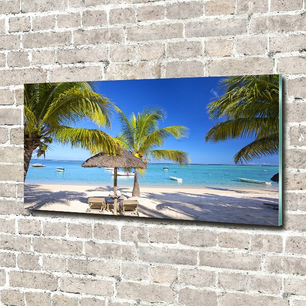 Cuadro metacrilato horizontal Playa Mauricio