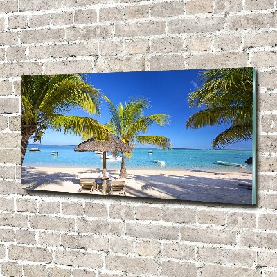 Cuadro metacrilato horizontal Playa Mauricio
