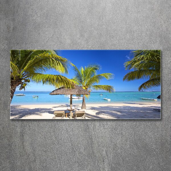 Cuadro metacrilato horizontal Playa Mauricio