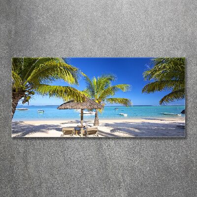 Cuadro metacrilato horizontal Playa Mauricio