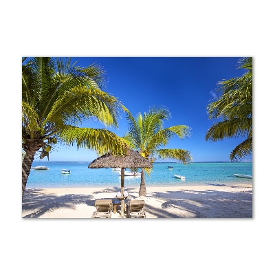 Cuadro metacrilato horizontal Playa Mauricio