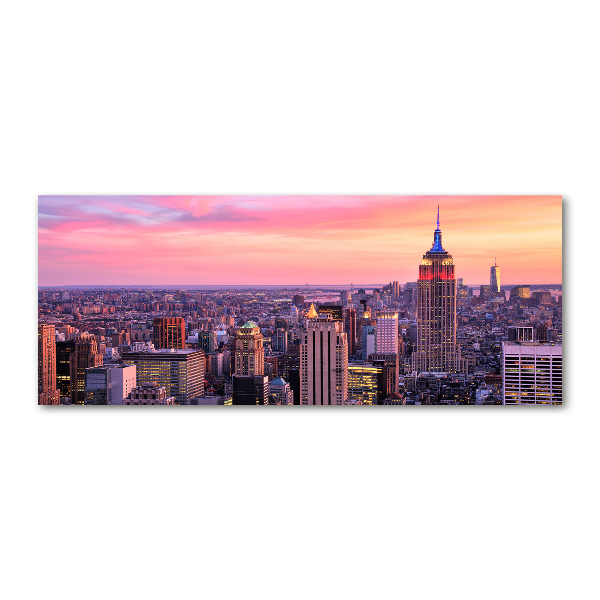 Pintura en acrílico horizontal Nueva York Oeste