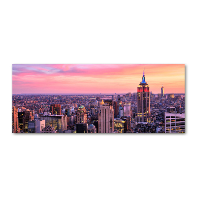 Pintura en acrílico horizontal Nueva York Oeste