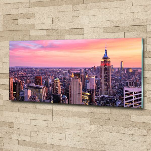Pintura en acrílico horizontal Nueva York Oeste