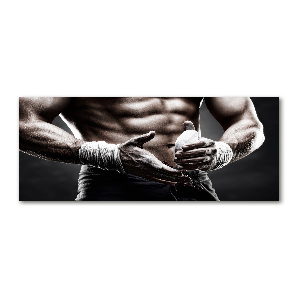 Pintura en acrílico horizontal desarrollo muscular