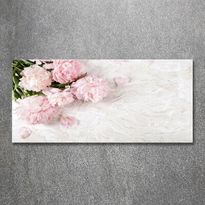 Foto en metacrilato horizontal Peonías