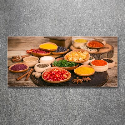 Foto en metacrilato horizontal Especias y hierbas