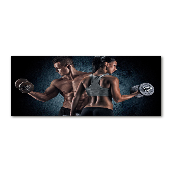 Foto en metacrilato horizontal desarrollo muscular