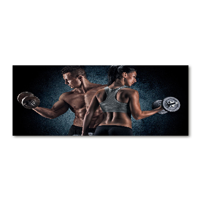 Foto en metacrilato horizontal desarrollo muscular