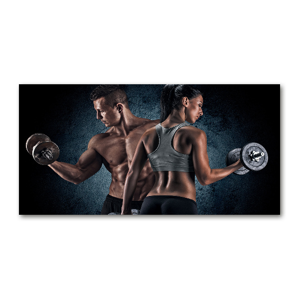 Foto en metacrilato horizontal desarrollo muscular