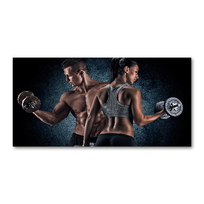 Foto en metacrilato horizontal desarrollo muscular