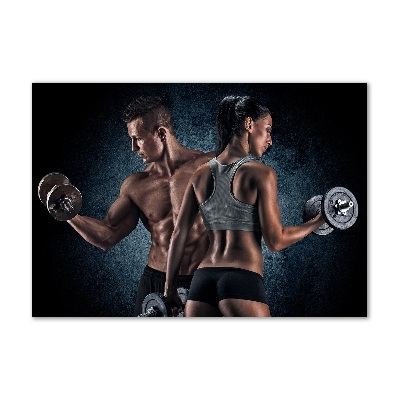 Foto en metacrilato horizontal desarrollo muscular