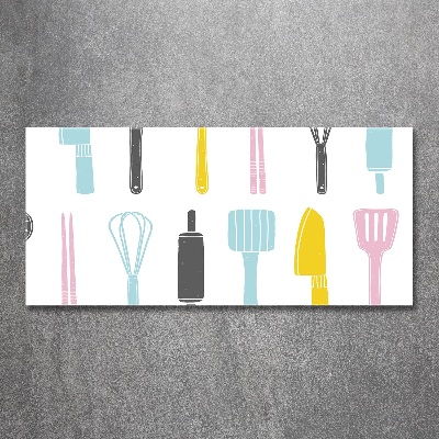 Pintura en acrílico horizontal Utensilios de cocina