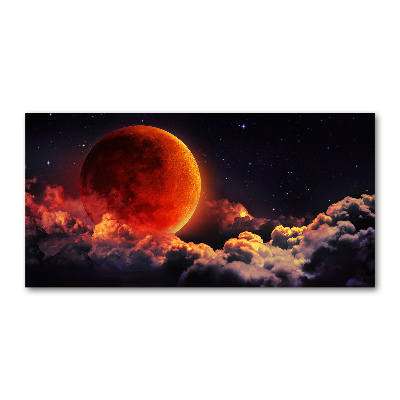 Pintura en acrílico horizontal Eclipse lunar