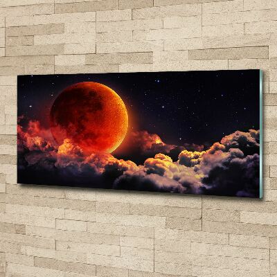 Pintura en acrílico horizontal Eclipse lunar