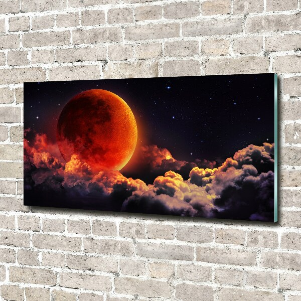 Pintura en acrílico horizontal Eclipse lunar