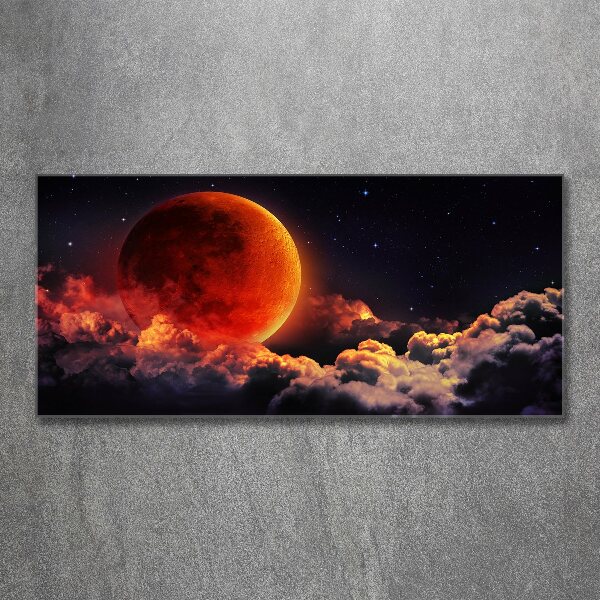 Pintura en acrílico horizontal Eclipse lunar