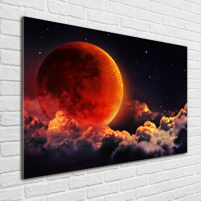 Pintura en acrílico horizontal Eclipse lunar