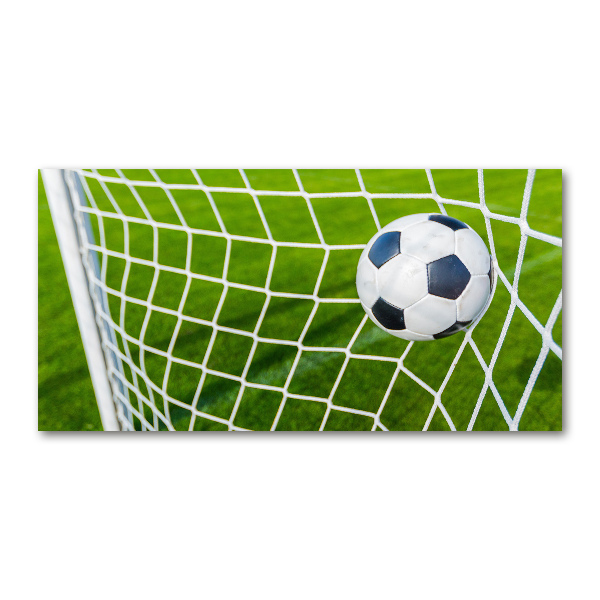 Cuadro acrílico horizontal El balón está en la portería.