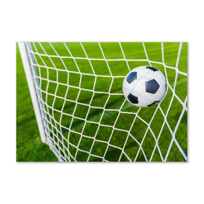 Cuadro acrílico horizontal El balón está en la portería.