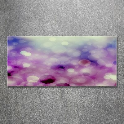 Pintura en acrílico horizontal Ruedas moradas