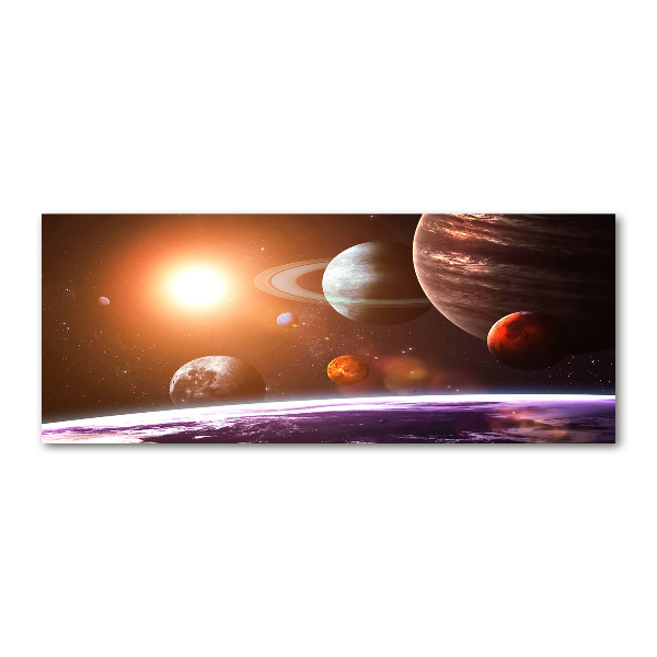 Cuadro acrílico horizontal Sistema solar