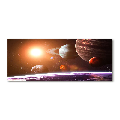 Cuadro acrílico horizontal Sistema solar