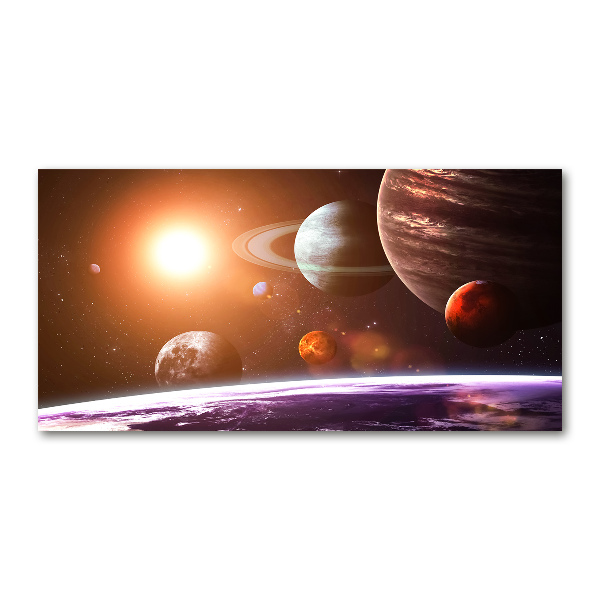 Cuadro acrílico horizontal Sistema solar