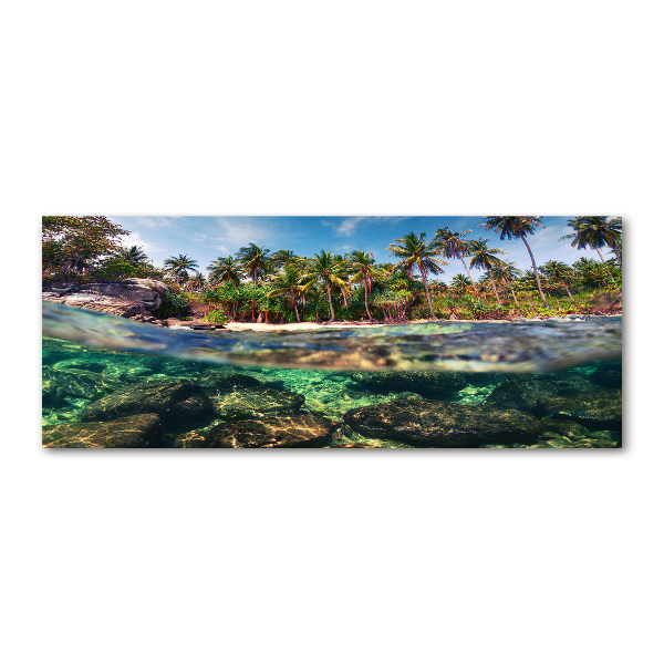 Foto en metacrilato horizontal Playa tropical