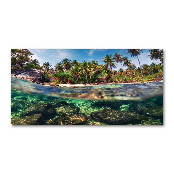 Foto en metacrilato horizontal Playa tropical