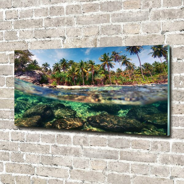 Foto en metacrilato horizontal Playa tropical